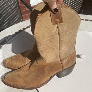 Tan Mens Leather Western Boots